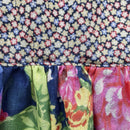 kronjuwel floral summer dress 116/122 silk cotton upcycling