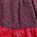 kronjuwel short-sleeved summer dress red floral 86/92 Upcycling