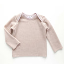 kronjuwel long-sleeved shirt wool/cashmere 86/92 light pink upcycling