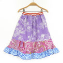 kronjuwel summer skirt 116/122 purple pink blue patterned upcycling