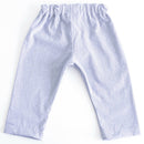 kronjuwel Babyhose 74/80 grau weiß gemustert Baumwolle Upcycling Sommerhose für Babys