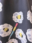 kronjuwel summer dress 110/116 dark grey white upcycling strap dress with flowers