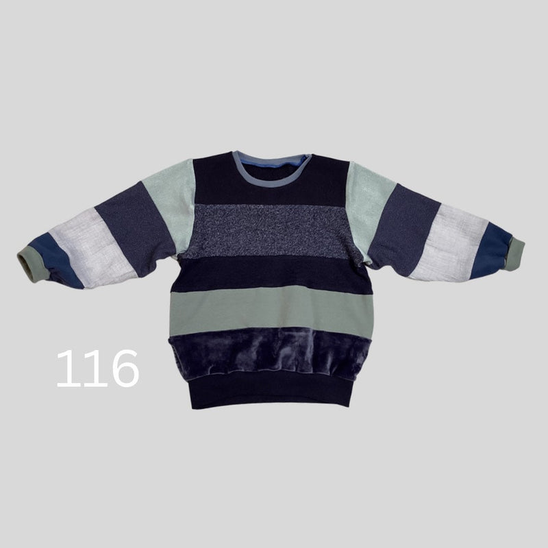 Flickwear Upcycling PatchworkPullover für Kinder 116