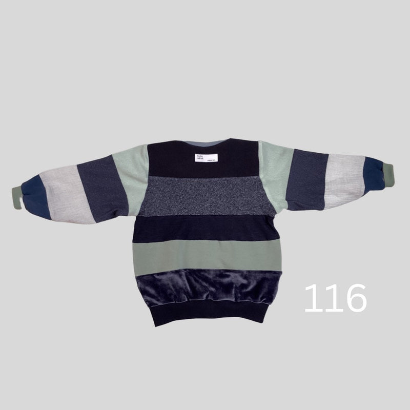 Flickwear Upcycling PatchworkPullover für Kinder 116