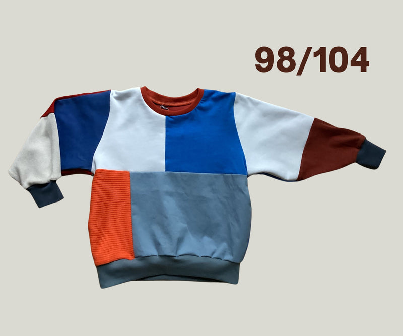 Flickwear Upcycling Patchwork Sweater for Children 98/104