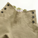 kronjuwel olivegrüne Leinenhose 110 Upcycling