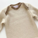kronjuwel Pullover 100% Kaschmir Größe 74 beige/braun Upcycling