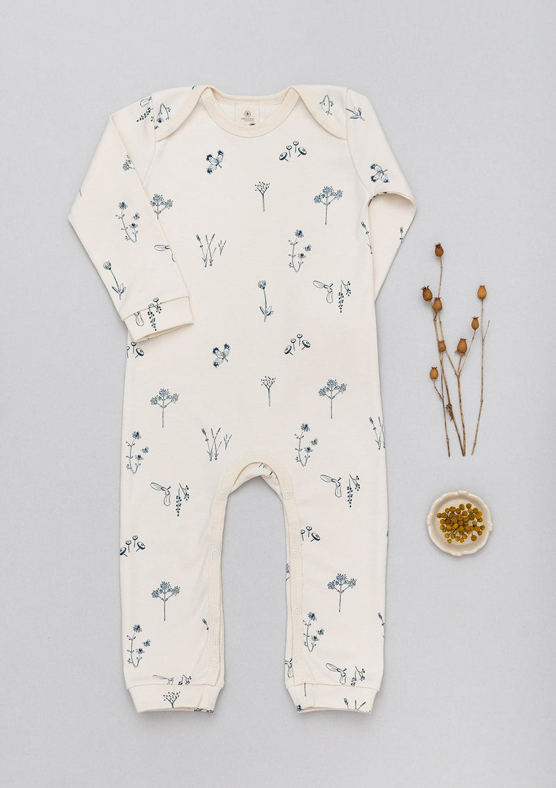 Plants Delight overall play-suit long sleeve