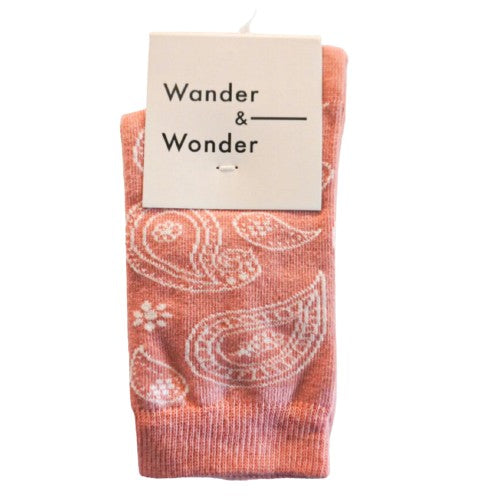 Gemusterte Baumwollsocken im Paisley-Muster von Wander & Wonder
