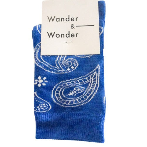 Gemusterte Baumwollsocken im Paisley-Muster von Wander & Wonder
