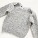 kronjuwel Kaschmirpullover für Babys in Größe 80 grau Upcycling