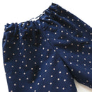 kronjuwel Kurze Hose 80/86 dunkelblau beige gepunktet Upcycling Babyshorts