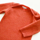 kronjuwel baby sweater made from 100% cashmere in 74/80 orange upcycled