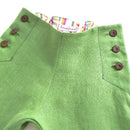 kronjuwel green linen trousers 104/110 upcycling