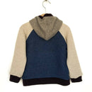 kronjuwel Kapuzenpullover aus 100% Kaschmir in Größe 98/104 blau beige grau braun Upcycling